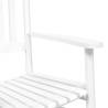 Rocking Chairs Set with Foldable Table - Durable White Poplar