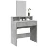  Dressing Table with Mirror Concrete Grey 80x41x144.5 cm Colour concrete grey Quantity in Package 1 