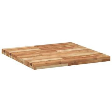 Table Top Square 70x70 cm - Solid Acacia Wood for Every Use