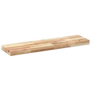 Floating Shelves 2 pcs Untreated Solid Wood Acacia - HipoMarket