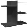 Desk Organiser Black - Durable Engineered Wood | HipoMarket