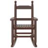 Children's Rocking Chairs - 2 pcs Brown Solid Poplar Wood