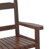 Children's Rocking Chairs - 2 pcs Brown Solid Poplar Wood