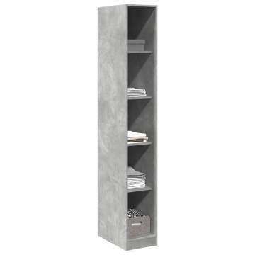 Concrete Grey Wardrobe - Stylish & Durable 30x50x200 cm