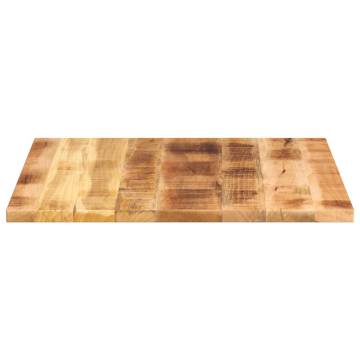 Square Solid Wood Table Top 80x80 cm - Rustic Mango Finish