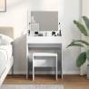 Stylish White Dressing Table & Stool | 60x40x113.5 cm