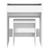 Stylish White Dressing Table & Stool | 60x40x113.5 cm