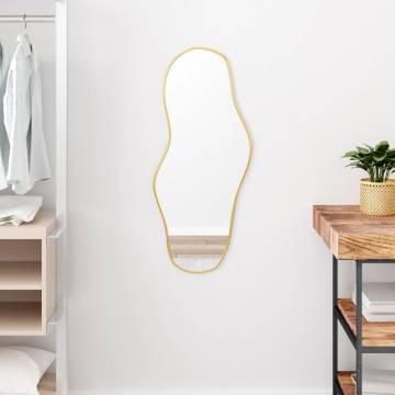 Wall Mirror Gold 80x35 cm - Minimalistic Home Decor