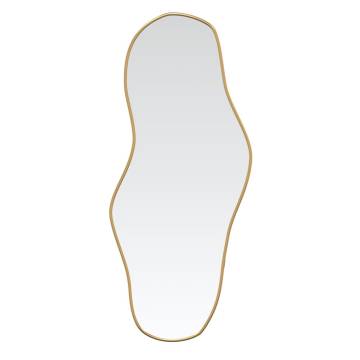 Wall Mirror Gold 80x35 cm - Minimalistic Home Decor