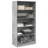 Stylish Concrete Grey Wardrobe - 100x50x200 cm | Hipomarket