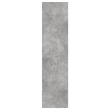 Stylish Concrete Grey Wardrobe - 100x50x200 cm | Hipomarket