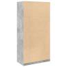 Stylish Concrete Grey Wardrobe - 100x50x200 cm | Hipomarket