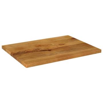 Rectangular Solid Wood Mango Table Top - 80x60 cm