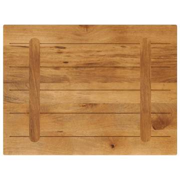 Rectangular Solid Wood Mango Table Top - 80x60 cm