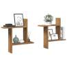 Wall Shelves 2 pcs Artisan Oak - Durable & Stylish Storage | HipoMarke