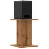 Stylish 2 Pcs Speaker Stands - Artisan Oak & Engineered Wood