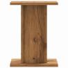 Stylish 2 Pcs Speaker Stands - Artisan Oak & Engineered Wood