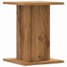 Stylish 2 Pcs Speaker Stands - Artisan Oak & Engineered Wood