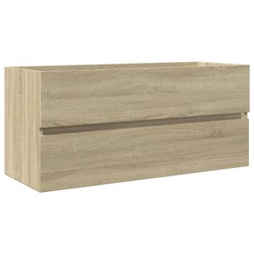 Stylish 2-Piece Bathroom Furniture Set - Ceramic & Engineered Wood