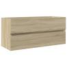 Stylish 2-Piece Bathroom Furniture Set - Ceramic & Engineered Wood