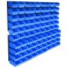 96 Piece Storage Bin Kit with Wall Panels - Organize Your Space