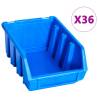 96 Piece Storage Bin Kit with Wall Panels - Organize Your Space