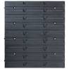 96 Piece Storage Bin Kit with Wall Panels - Organize Your Space