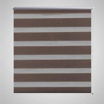 Zebra Blind 60x120 cm Coffee - Stylish Light Filtering Solution