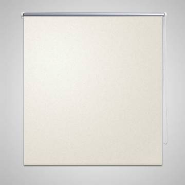 Roller Blind Blackout 80x230 cm Off White - 100% Light Reduction