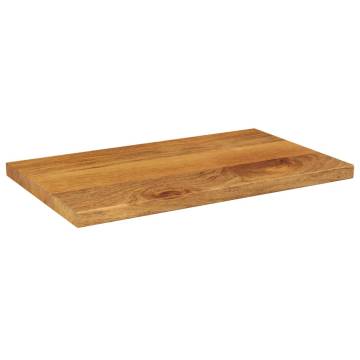 Table Top 40x20x3.8 cm Solid Mango Wood - Rustic Charm