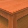 Elegant Wax Brown Pine Coffee Table - 100x100x40 cm