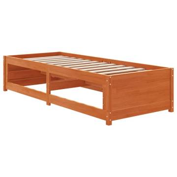 Day Bed Wax Brown 90x190 cm Solid Wood Pine - HipoMarket