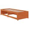 Day Bed Wax Brown 90x190 cm Solid Wood Pine - HipoMarket