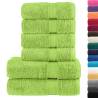 6 Piece Premium Towel Set SOLUND - Apple Green 600 gsm