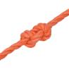 Durable 12mm Orange Polypropylene Work Rope - 25m Length