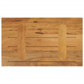 Rectangular Solid Wood Mango Table Top - 50x30x2.5 cm