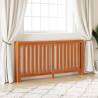 Radiator Cover Wax Brown - Solid Pine Wood, 169x19x84 cm