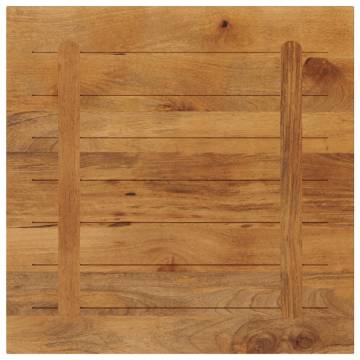 Table Top 70x70 cm Solid Mango Wood | Rustic Design