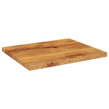 Rectangular Solid Wood Mango Table Top - 60x50 cm