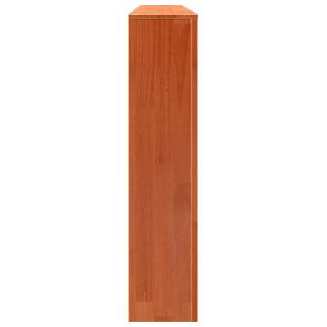 Radiator Cover Wax Brown - Solid Pine Wood, 169x19x84 cm