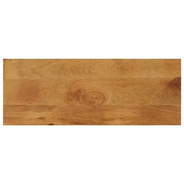 Rectangular Solid Mango Wood Table Top - 80x30 cm