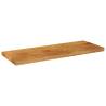 Rectangular Solid Mango Wood Table Top - 80x30 cm