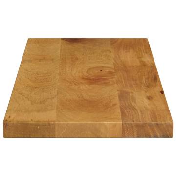 Rectangular Solid Mango Wood Table Top - 80x30 cm