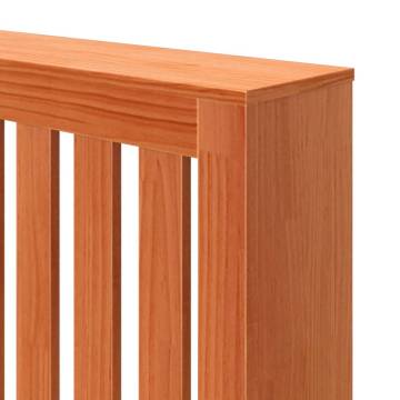 Radiator Cover Wax Brown - Solid Pine Wood, 169x19x84 cm