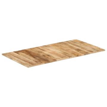 Solid Mango Wood Table Top - Rustic Charm 120x60 cm | HipoMarket