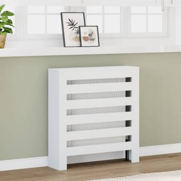 Stylish White Radiator Cover - 78x20x82 cm | Hipomarket