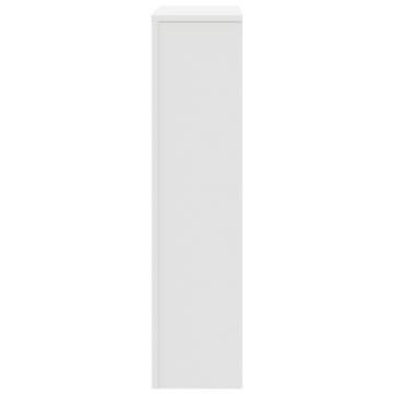 Stylish White Radiator Cover - 78x20x82 cm | Hipomarket