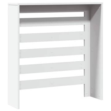 Stylish White Radiator Cover - 78x20x82 cm | Hipomarket