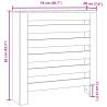 Stylish White Radiator Cover - 78x20x82 cm | Hipomarket