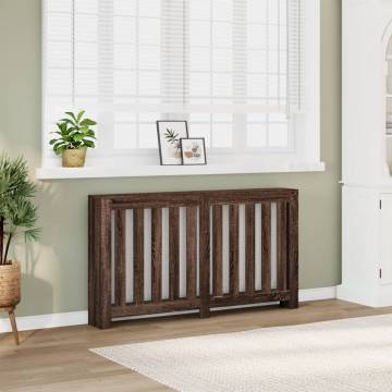 Stylish Radiator Cover Brown Oak 149x20x82 cm - HipoMarket